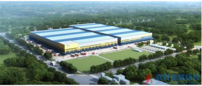 上海寶冶:承建的京東商城倉儲項目鋼結(jié)構(gòu)順利吊裝